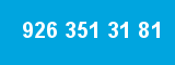 926 351 31 81 926 351 31 81